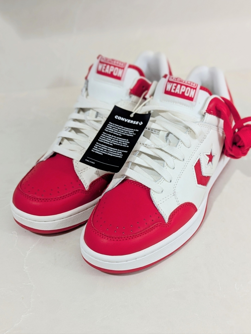 Converse Weapon Low Top Sneakers - White & Red